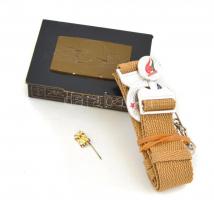 A Szocialista haza fegyveres szolgálatáért emlékdoboz, úttörő öv, kitűző