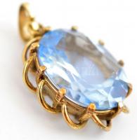 8K arany medál akvamarinnal br: 6,87 g