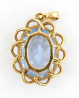 8K arany medál akvamarinnal br: 6,87 g