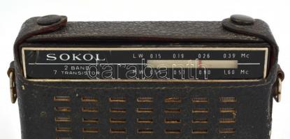 Régi Sokol rádió repedt üveggel