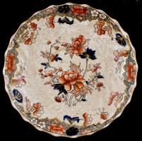 Copeland angol porcelán mokkás csésze, aljjal + tányér Kézzel festett, jelzett, kopásokkal