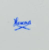 Herendi virág mintás áttört kosárka. Kézzel festett, jelzett, hibátlan 20x9 cm