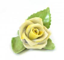 Herendi Tertia rózsa. Kézzel festett, jelzett, hibátlan 8x4 cm