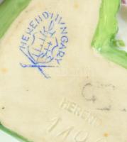 Herendi rózsa. Kézzel festett, jelzett, hibátlan 8x4 cm