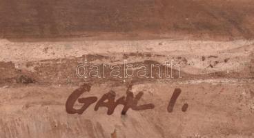 Gaál Imre Péter (1921-2013): Tükröződés (Portré). Olajtempera, plextol, farost, jelzett, hátoldalán ...