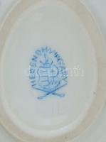 Herendi tojás bonbonniere virág mintával. Kézzel festett, jelzett, hibátlan 8 cm