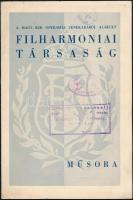 1935 A Filharmóniai Társaság novemberi hangversenyeinek műsora (Dohnányi, Cortot.)

1938 A Filharm...
