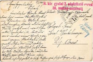 A lovas imája / WWI K.u.K. (Austro-Hungarian) military art postcard. Emge Nr. 125. + "M. kir. g...