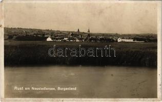 1929 Ruszt, Rust am Neusiedlersee; Totalansicht / látkép. P. Ledermann / general view (EM)