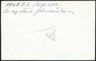 1949 május 1., Sopron, az egyetem felvonulása, csoportfelvétel a tömegről, propaganda transzparensek...