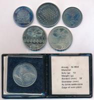 1981. 100Ft Ni "FAO I. - Világélelmezési nap" tokban, tanúsítvánnyal + 1984. 20Ft Cu-Ni "FAO - Védd az erdőt" + 100Ft Cu-Ni "FAO - Ha kivágod, ültess is" + 1985. 20Ft Cu-Ni "FAO IV." + 100Ft Cu-Ni "FAO IV." (2x) T:1