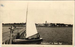 1939 Pátfalu, Podersdorf am See; vitorlás / sailboat. photo (EK)