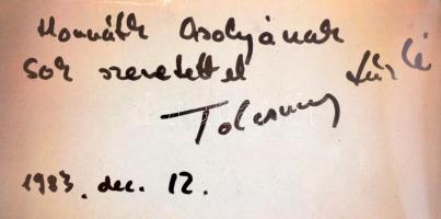 István a király, bakelitlemez, tokjában, aláírásokkal, közte: Boldizsár Miklós, Bródy János, Szörény...