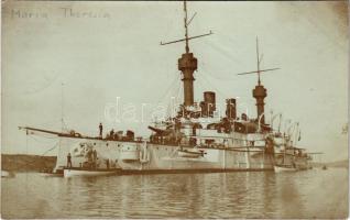 1905 SMS Mária Terézia az Osztrák-Magyar Haditengerészet páncélos cirkálója / K.u.K. Kriegsmarine SMS Kaiserin und Königin Maria Theresia armored cruiser. photo