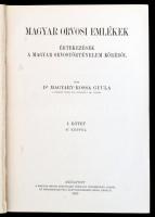 Magyary-Kossa Gyula: Magyar orvosi emlékek. Értekezések a magyar orvostörténelem köréből I-II., IV. ...