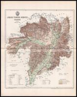 cca 1890-1900 35 db magyarországi vármegyés térkép, közte: Maros-Torda, Abauj-Torna, Alsó-Fehér, stb...