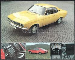 cca 1970 Opel Manta és Ascona szórólapok a/4-es méretben