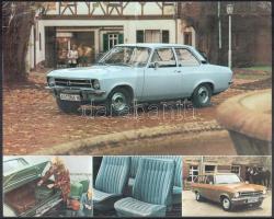 cca 1970 Opel Manta és Ascona szórólapok a/4-es méretben