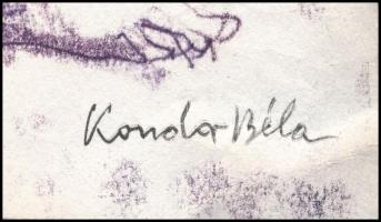 Kondor jelzéssel: Ülő akt. Vegyes technika, papír, sérült 38x29 cm