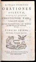 Marcus Tullius Cicero: M. Tullii Ciceronies Orationes Selectae. Opera, et studio Chrisotphori Wahl, ...