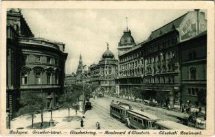 1925 Budapest VII. Erzsébet körút, villamos (EB)