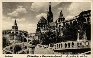 1938 Budapest I. Halászbástya a Koronázó Mátyás templommal