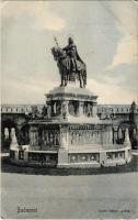 1910 Budapest I. Szent István szobor. Photobrom 71. (kis szakadás / small tear)