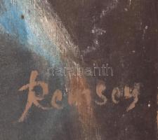 Remsey jelzéssel: Portré. Olaj, farost, sarkainál kissé sérült. 60x39,5 cm