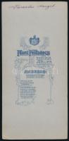 cca 1906 Keresztes Margit portréja, keményhátú fotó kartonon, Franz Friedrich, Marienbad műterméből,...