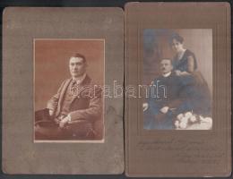 cca 1890-1921 össz. 9 db keményhátú fotó és fotólap különböző műtermekből (Gömör, Szatmár; Oroszy, N...