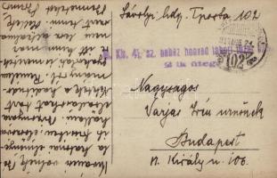 1916 Osztrák-magyar repülőgép pilótával / WWI Austro-Hungarian K.u.K. military aircraft with pilot. ...