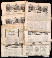 1893-96 Vasárnapi újság sok, több mint 25 lapszáma + Magyarország és Nagyvilág, 1869. április 11. Részben sérült, szakadt, foltos