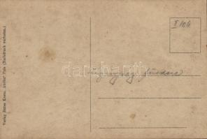 Legénység fürdőzése / WWI Austro-Hungarian Navy, K.u.K. Kriegsmarine, mariners bathing. Verlag Rotes...