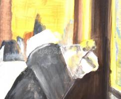 Kokas jelzéssel. Enteriőr. Olaj, farost, 50x70 cm