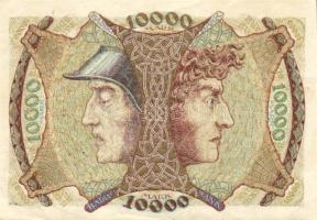 Német Birodalom/Weimari Köztársaság/Baden/Badische Bank 1923. 10.000M (4x) klf szériabetűkkel T:II