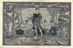 Német Birodalom/Weimari Köztársaság/Baden/Badische Bank 1922. 500M T:II