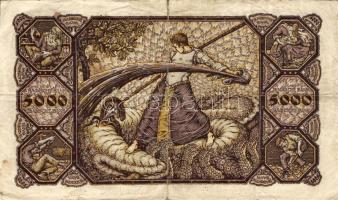 Német Birodalom/Weimari Köztársaság/Baden/Badische Bank 1922. 5000M T:III