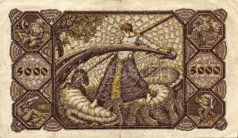 Német Birodalom/Weimari Köztársaság/Baden/Badische Bank 1922. 5000M T:III