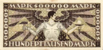 Német Birodalom/Weimari Köztársaság/Baden/Badische Bank 1923. 500.000M (3x) klf szériabetűkkel T:I,I...