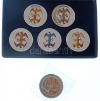 Amerikai Egyesült Államok 1982. "Nagy Amerikai Elnökök" 6db-os aranyozott, ezüstözött fém ...