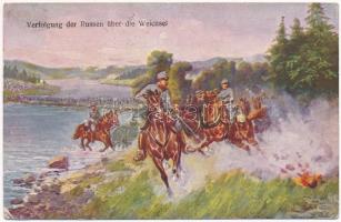 1916 Verfolgung der Russen über die Weichsel / WWI Austro-Hungarian K.u.K. military, persecution of the Russians (EB)