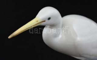 Herendi porcelán gém figura, kézzel festett, jelzett, apró kopásnyomokkal, m: 17 cm