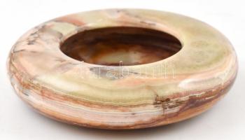 Ásvány hamutál, jelzés nélkül, egészen apró lepattanással az alján, d: 12 cm