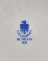 Hollóházi porcelán váza florális dekorral, matricás, jelzett, apró kopásnyomokkal, m: 31 cm