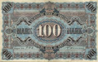Német Birodalom/Császárság/Sächische Bank 1911. 100M T:III