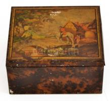 Vegyes fém tárgy tétel, sörnyitó, villa, emlékkanál, régi bicska, sütőforma, ...stb., régi, kopott f...