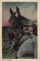 Két jó magyar. Az Érdekes Újság kiadása / WWI Austro-Hungarian K.u.K. military, soldier with his horse