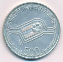 1981. 500Ft Ag "Labdarúgó Világbajnokság 1982 - 3 játékos" tokban T:BU  Adamo EM64