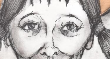 Hornányszky pecséttel: Angyal. Vegyes technika, papír, sérült, kartonra kasírozva, 30x30 cm