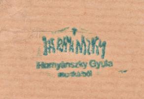 Hornányszky pecséttel: Angyal. Vegyes technika, papír, sérült, kartonra kasírozva, 30x30 cm